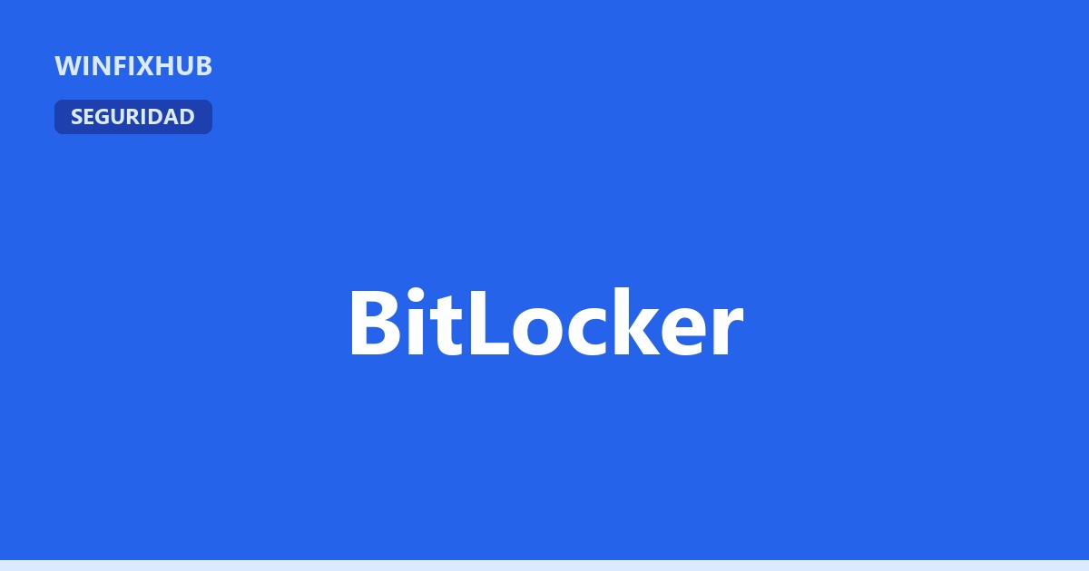 BitLocker pide la clave de recuperación al arrancar