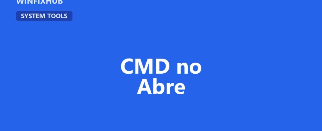 El símbolo del sistema (CMD) no abre o se cierra solo