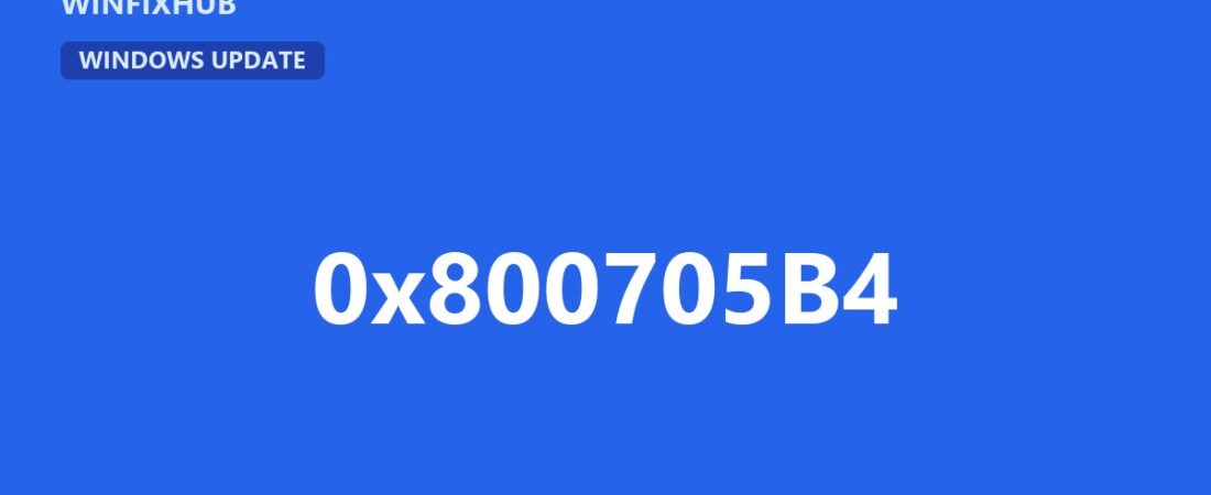Error 0x800705B4 en Windows Update: solución