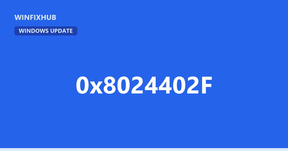 Error 0x8024402F: Windows Update no conecta con Microsoft
