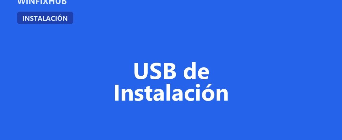 Error al crear un USB de instalación de Windows